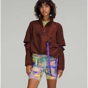 NWT Lululemon Cargo Super-High-Rise Hiking Short 8" Altered Nature Multi Size 2